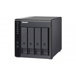 QNAP TR-004 tallennusaseman kotelo HDD- SSD-kotelo Musta 2.5 3.5"