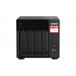 QNAP TS-473A NAS Tower Ryzen Embedded V1500B 8 GB DDR4 0 TB QNAP Turbo System Musta