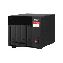 QNAP TS-473A NAS Tower Ryzen Embedded V1500B 8 GB DDR4 0 TB QNAP Turbo System Musta
