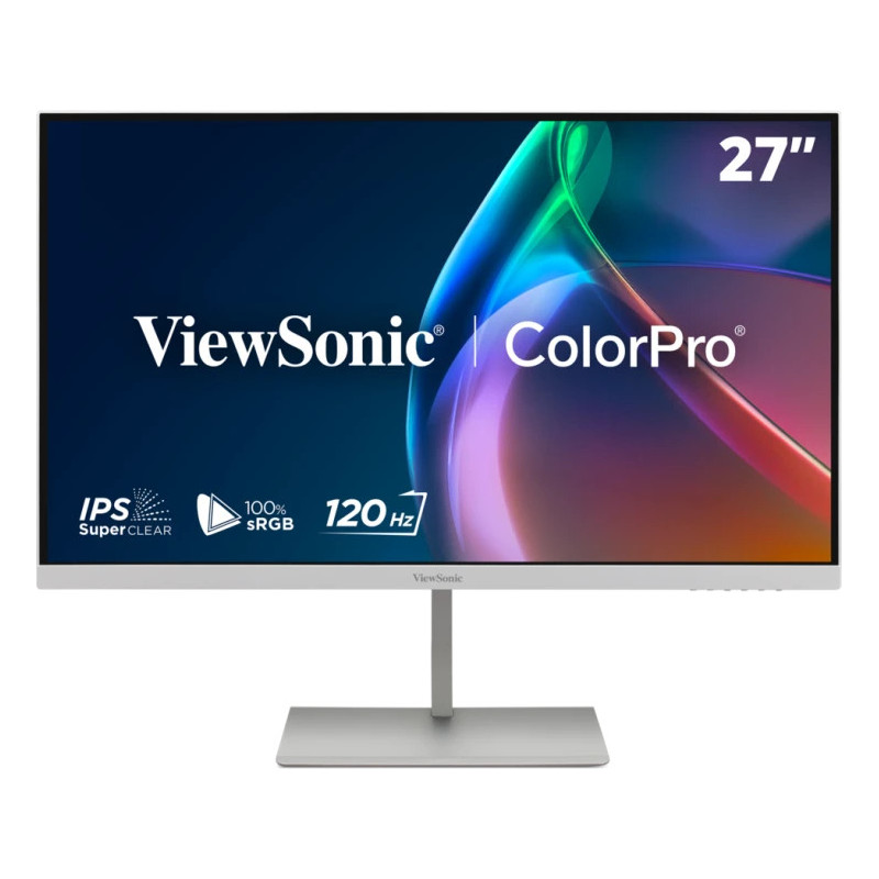 Viewsonic VP Series VP2766-2K-W tietokoneen litteä näyttö 68,6 cm (27") 2560 x 1440 pikseliä Quad HD LED Valkoinen, Hopea