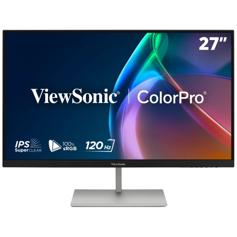 Viewsonic VP Series VP2766-2K tietokoneen litteä näyttö 68,6 cm (27") 2560 x 1440 pikseliä Quad HD LED Hopea, Musta