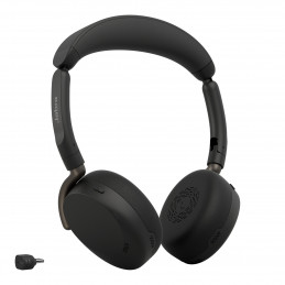 Jabra Evolve3 65 Flex Kuulokkeet Langaton Pääpanta Toimisto puhelukeskus USB Type-C Bluetooth Musta