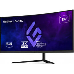 Viewsonic VX3418C-2K tietokoneen litteä näyttö 86,4 cm (34") 3440 x 1440 pikseliä UltraWide Quad HD Musta