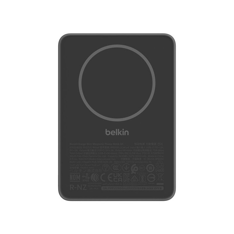 Belkin BPD010hqBK 5000 mAh Langaton lataaminen Musta