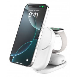 Belkin Qi2 Fitness tracker, Kuulokkeet, Älypuhelin, Älykello Valkoinen USB Langaton lataaminen Pikalataus Sisätila