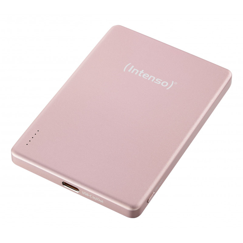 Intenso MW5000 Litium polymeeri (LiPo) 5000 mAh Langaton lataaminen Ruusu