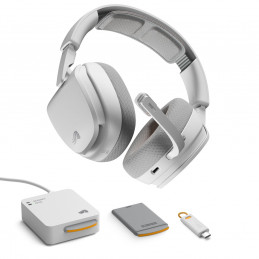 Glorious Gaming GHS Wireless InfinitePlay Kuulokkeet Langaton Pääpanta Pelaaminen Bluetooth Latausteline Valkoinen