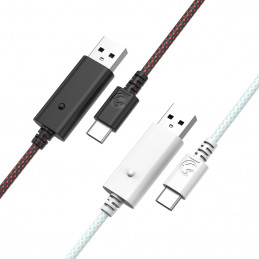 GameSir PJAC10-2 USB-kaapeli 3 m USB A USB C Syaani, Valkoinen
