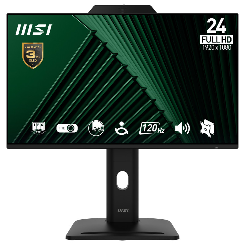 MSI Pro MP242PMGDE tietokoneen litteä näyttö 60,5 cm (23.8") 1920 x 1080 pikseliä Full HD LCD Musta