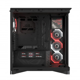 ASUS ROG CRONOX GR801 CURVE TG ARGB BLACK Midi Tower Musta