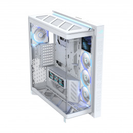ASUS ROG CRONOX GR801 CURVE TG ARGB WHITE Midi Tower Valkoinen