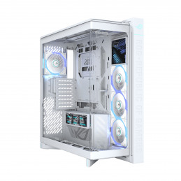 ASUS ROG CRONOX GR801 CURVE TG ARGB WHITE Midi Tower Valkoinen
