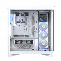 ASUS ROG CRONOX GR801 CURVE TG ARGB WHITE Midi Tower Valkoinen