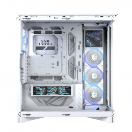 ASUS ROG CRONOX GR801 CURVE TG ARGB WHITE Midi Tower Valkoinen