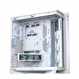 ASUS ROG CRONOX GR801 CURVE TG ARGB WHITE Midi Tower Valkoinen