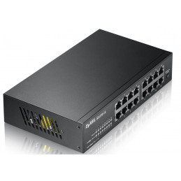 Zyxel GS1100-16 Hallitsematon Gigabit Ethernet (10 100 1000) Musta