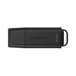 Kingston Technology DataTraveler 64 Gt n muistitikku, USB 3.2, Gen 1, Exodia, musta