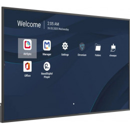 Viewsonic CDE7514-2C infonäyttö Digitaalinen litteä infotaulu 190,5 cm (75") LCD Wi-Fi 500 cd m² 4K Ultra HD Musta