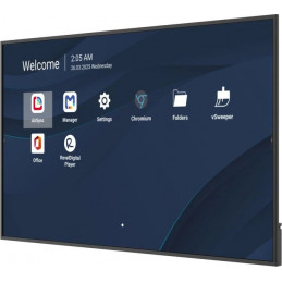 Viewsonic CDE7514-2C infonäyttö Digitaalinen litteä infotaulu 190,5 cm (75") LCD Wi-Fi 500 cd m² 4K Ultra HD Musta