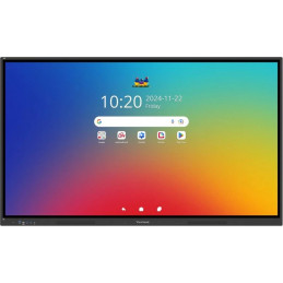 Viewsonic IFP7534 Interaktiivinen valkotaulu 190,5 cm (75") 3840 x 2160 pikseliä Kosketusnäyttö Musta