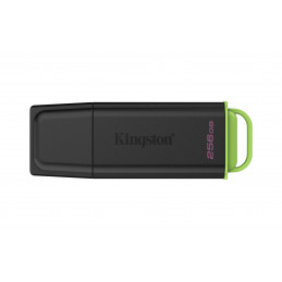 Kingston Technology DataTraveler 256 Gt n muistitikku, USB 3.2, Gen 1, Exodia, musta vihreä