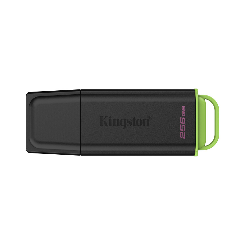 Kingston Technology DataTraveler 256 Gt n muistitikku, USB 3.2, Gen 1, Exodia, musta vihreä