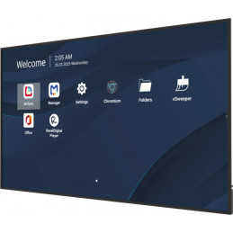 Viewsonic CDE8631-1C infonäyttö Digitaalinen litteä infotaulu 2,18 m (86") LCD Wi-Fi 500 cd m² 4K Ultra HD Musta