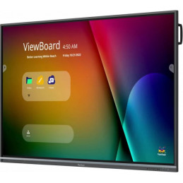Viewsonic IFP7550-5F Interaktiivinen valkotaulu 190,5 cm (75") 3840 x 2160 pikseliä Kosketusnäyttö Musta HDMI