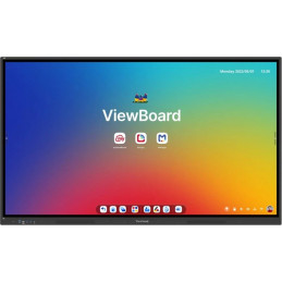 Viewsonic IFP6534 Display Interaktiivinen valkotaulu 165,1 cm (65") 3840 x 2160 pikseliä Kosketusnäyttö Musta