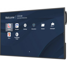 Viewsonic CDE4331-1C infonäyttö Digitaalinen litteä infotaulu 109,2 cm (43") LCD Wi-Fi 500 cd m² 4K Ultra HD Musta