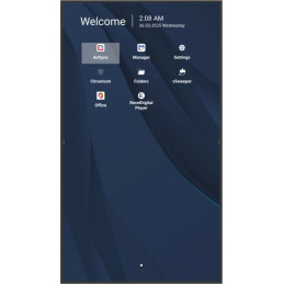 Viewsonic CDE4331-1C infonäyttö Digitaalinen litteä infotaulu 109,2 cm (43") LCD Wi-Fi 500 cd m² 4K Ultra HD Musta