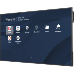 Viewsonic CDE5531-1C infonäyttö Digitaalinen litteä infotaulu 139,7 cm (55") LCD Wi-Fi 500 cd m² 4K Ultra HD Musta