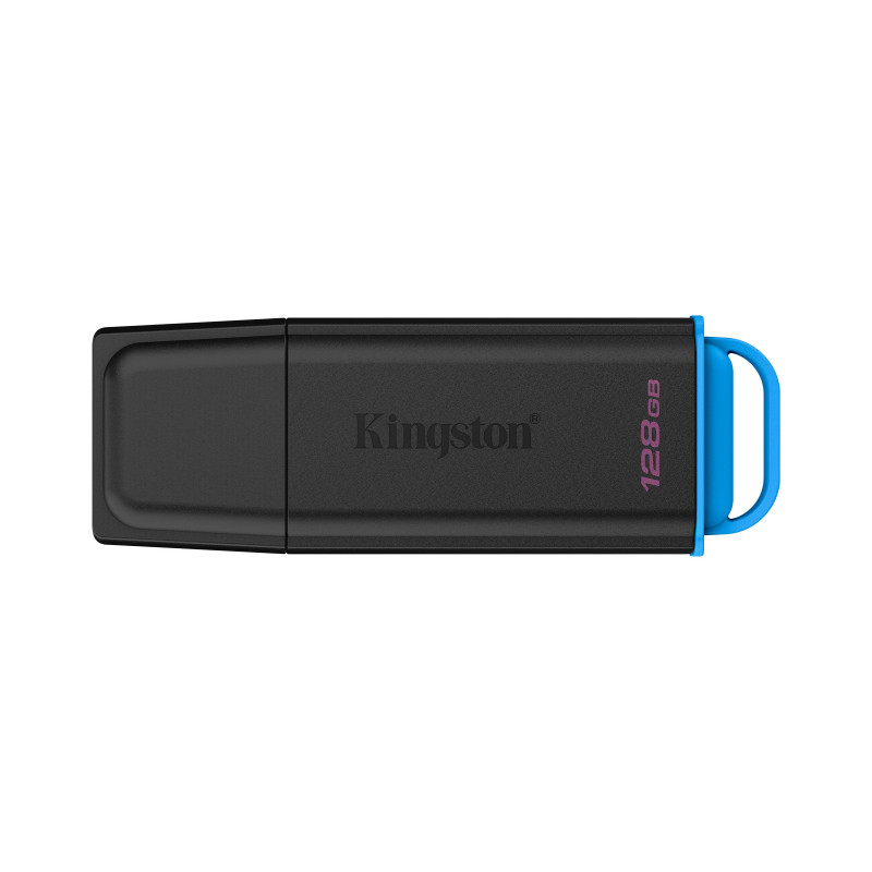 Kingston Technology DataTraveler 128 Gt n muistitikku, USB 3.2, Gen 1, Exodia, musta sininen