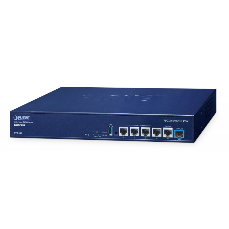PLANET XVR-800 porttikäytävä ohjain 10, 100, 2500, 5000, 10000 Mbit s