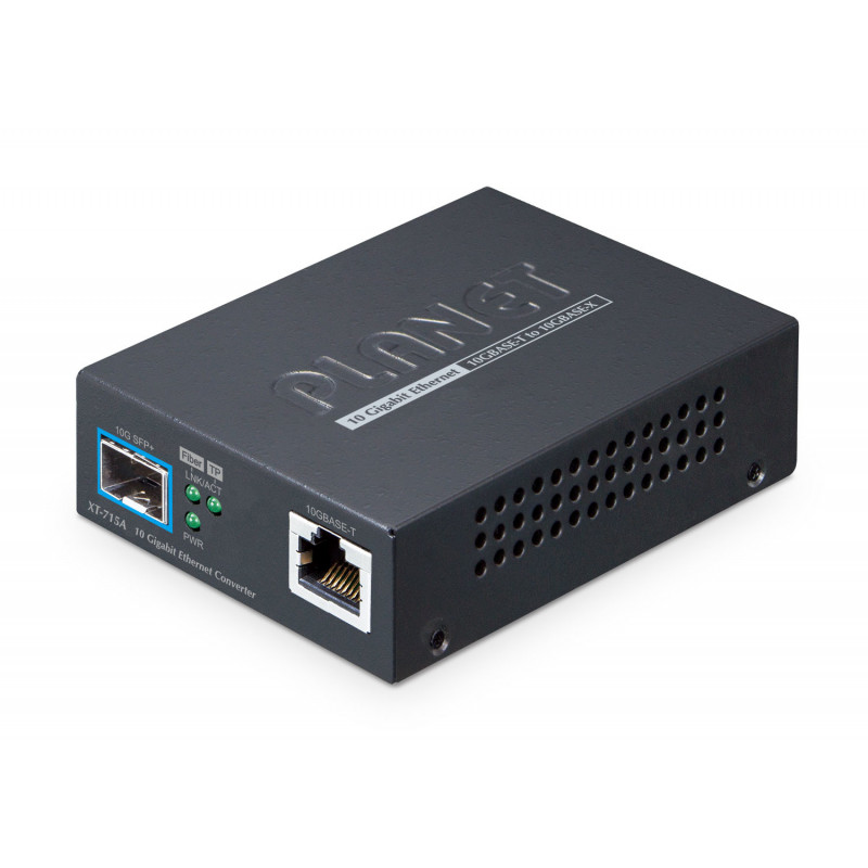 PLANET 10GBASE-T to 10GBASE-X SFP+ Media Converter Copper port - Converter - Kupferdraht verkon mediamuunnin Monitila,