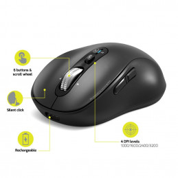 Port Designs PORT Connect 900720 hiiri Universaali Molempikätinen Bluetooth Optinen 3200 DPI