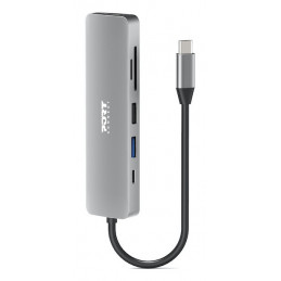 Port Designs 900162 keskitin USB Type-C Hopea
