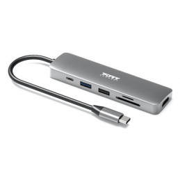 Port Designs 900162 keskitin USB Type-C Hopea