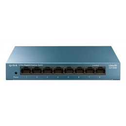 TP-Link LS108G verkkokytkin Hallitsematon Gigabit Ethernet (10 100 1000) Sininen