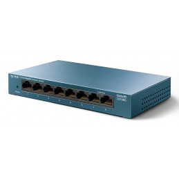 TP-Link LS108G verkkokytkin Hallitsematon Gigabit Ethernet (10 100 1000) Sininen