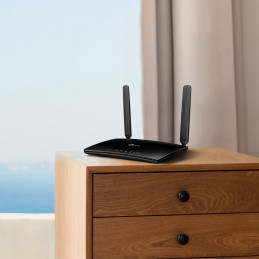 TP-Link TL-MR6400 langaton reititin Nopea Ethernet Yksi kaista (2,4 GHz) 4G Musta