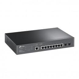 TP-Link JetStream TL-SG3210 verkkokytkin Hallittu L2 L3 Gigabit Ethernet (10 100 1000) 1U Musta