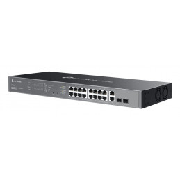 TP-Link Omada ES220GMP verkkokytkin Hallittu L2 Gigabit Ethernet (10 100 1000) Power over Ethernet -tuki Musta