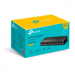 TP-Link LS1008G verkkokytkin Hallitsematon Gigabit Ethernet (10 100 1000) Musta
