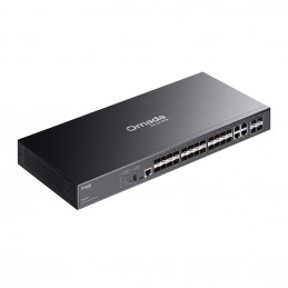 TP-Link SG5428XF verkkokytkin Hallittu L3 Musta