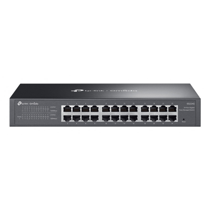 TP-Link Omada ES224G verkkokytkin Hallittu L2 Gigabit Ethernet (10 100 1000) Musta