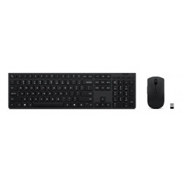 Lenovo 4X31R64357 näppäimistö Sisältää hiiren Office RF Wireless + Bluetooth QWERTY Pohjoismainen Harmaa