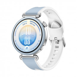 Huawei WATCH GT 7 41mm 3,35 cm (1.32") AMOLED Digitaalinen 466 x 466 pikseliä Kosketusnäyttö Sininen, Hopea Wi-Fi GPS
