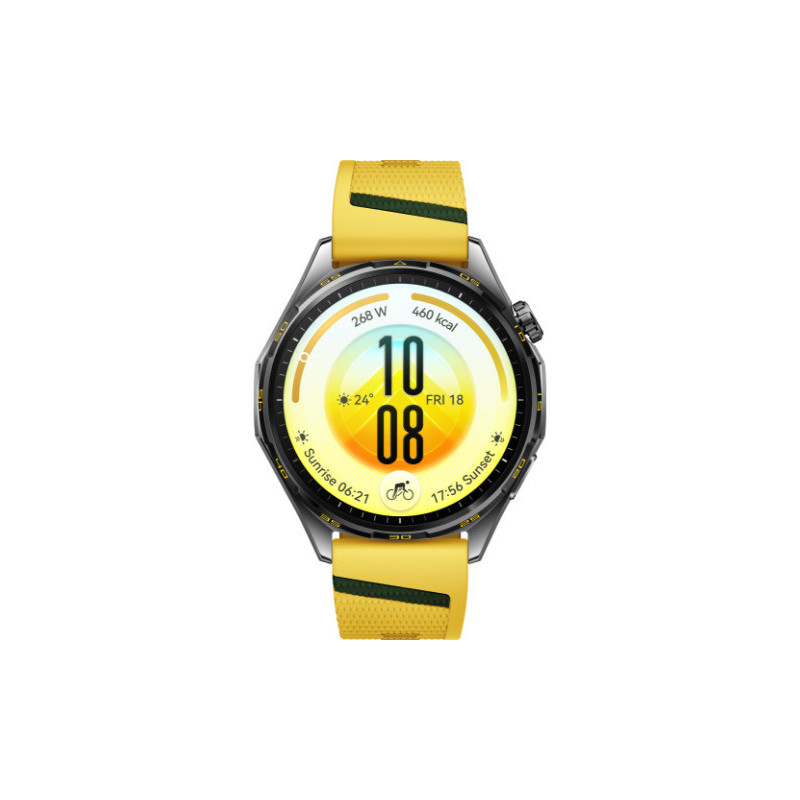 Huawei WATCH GT 7 46mm 3,73 cm (1.47") AMOLED Digitaalinen 466 x 466 pikseliä Kosketusnäyttö Keltainen Wi-Fi GPS (satelliitti)