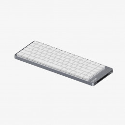 Lofree Flow 2 84 näppäimistö Universaali USB + RF Wireless + Bluetooth QWERTY Valkoinen, Hopea
